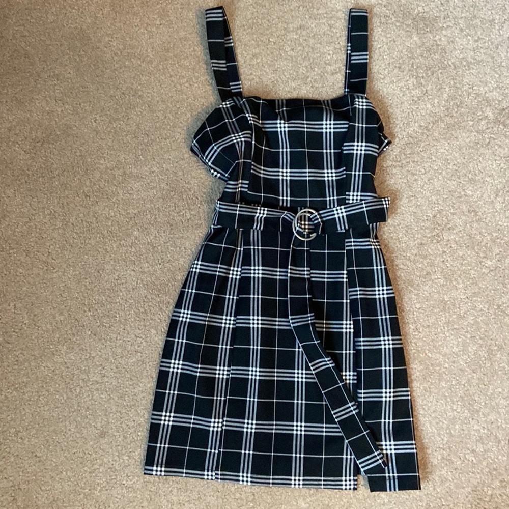 Black and white dress